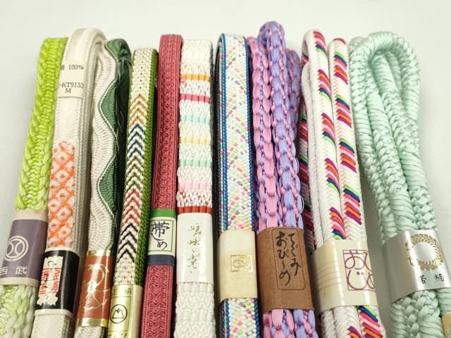 平和屋着物●和装小物　帯締め10本セット　奈良組　鴨川組　西武百貨店扱い　逸品　未使用　CABF7394ju