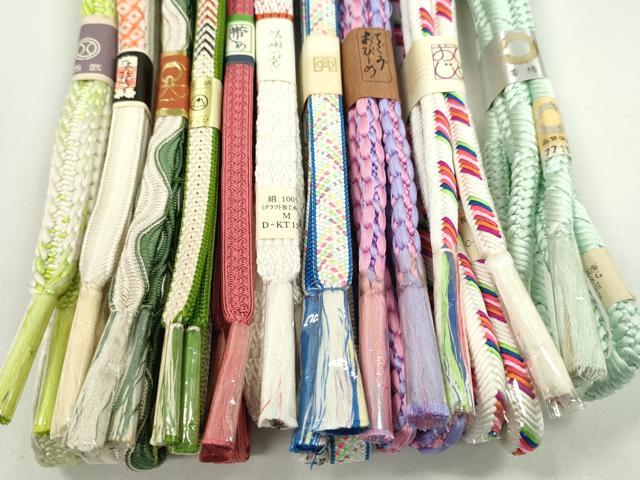 平和屋着物●和装小物　帯締め10本セット　奈良組　鴨川組　西武百貨店扱い　逸品　未使用　CABF7394ju