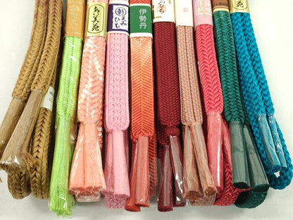 平和屋着物●和装小物　帯締め10本セット　笹浪組　丸組　高島屋扱い　逸品　未使用　CABF7400ju