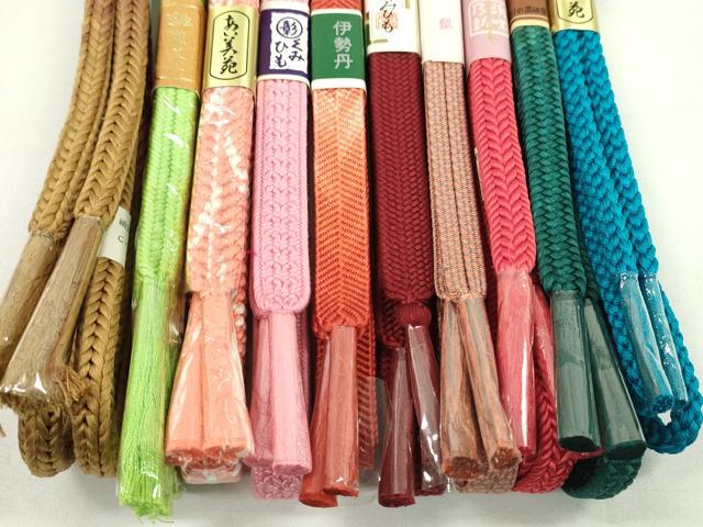 平和屋着物●和装小物　帯締め10本セット　笹浪組　丸組　高島屋扱い　逸品　未使用　CABF7400ju