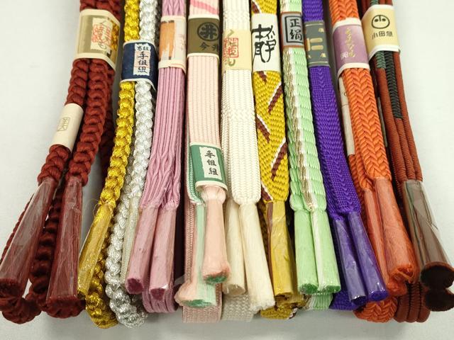 平和屋着物●和装小物　帯締め10本セット　高麗組　礼装用　小田急扱い　金銀糸　逸品　未使用　CABF7405ju