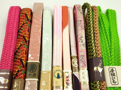 平和屋着物●和装小物　帯締め10本セット　高麗組　丸組　そごう扱い　金銀糸　逸品　未使用　CABF7409ju