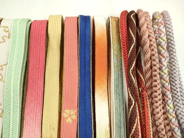 平和屋着物●和装小物　帯締め20本セット　高麗組　大和組　礼装用　金銀糸　未使用あり　逸品　CABF7417ju