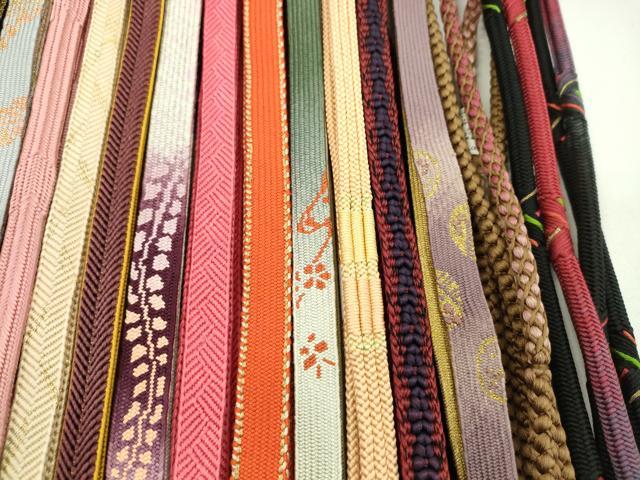 平和屋着物●和装小物　帯締め20本セット　高麗組　亀甲組　冠組　笹浪組　小桜組　草木染　未使用あり　逸品　CABF7419ju