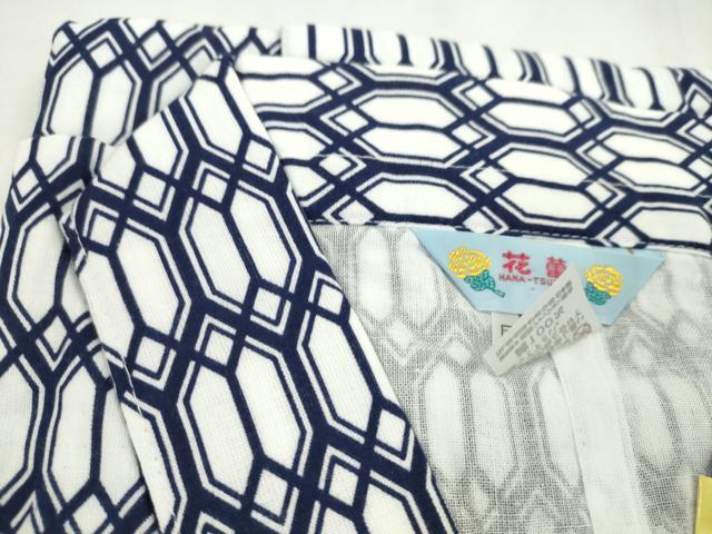 平和屋着物▼和装小物 浴衣生地寝巻きまとめて４点 男性／女性 ガーゼ ガウン 入院着 綿 サイズ：Ｓ／Ｌ 逸品 未使用 CABF7446ju