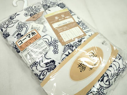 平和屋着物▼和装小物 浴衣生地寝巻きまとめて４点 男性／女性 ガーゼ ガウン 入院着 綿 サイズ：Ｓ／Ｌ 逸品 未使用 CABF7446ju
