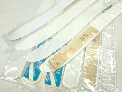 平和屋着物▼和装小物　衿芯まとめて10点　綸子　メッシュ　塩瀬　ポリ　一文字　弓型　長尺あり　長襦袢　着付け　未使用多数　CABF7478ju