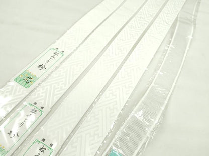 平和屋着物▼和装小物 衿芯まとめて10点 綸子 メッシュ 一文字 90cm 長襦袢 着付け 逸品 未使用 CABF7479ju