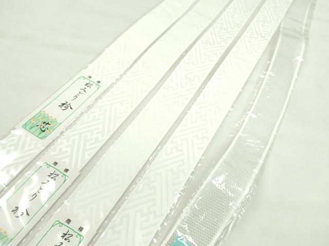 平和屋着物▼和装小物 衿芯まとめて10点 綸子 メッシュ 一文字 90cm 長襦袢 着付け 逸品 未使用 CABF7479ju