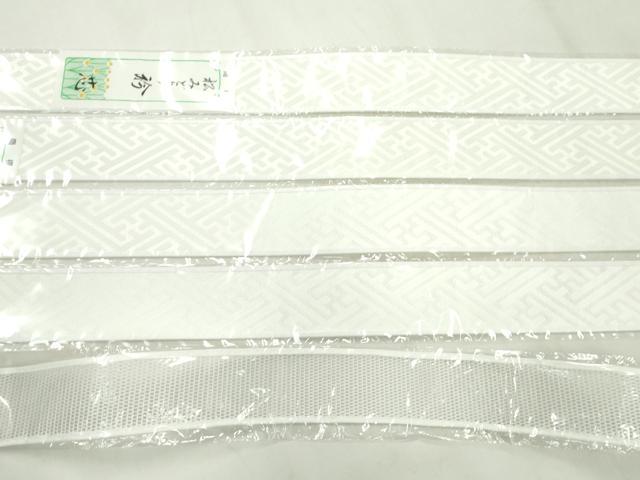 平和屋着物▼和装小物 衿芯まとめて10点 綸子 メッシュ 一文字 90cm 長襦袢 着付け 逸品 未使用 CABF7479ju