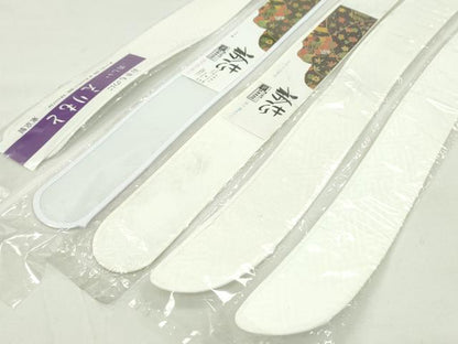 平和屋着物▼和装小物 衿芯まとめて10点 綸子 メッシュ 塩瀬 一文字 弓型 長尺あり 長襦袢 着付け 未使用多数 逸品 CABF7480ju