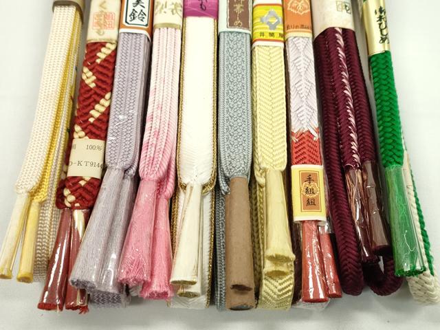 平和屋着物●和装小物　帯締め10本セット　笹浪組　畝打組　奈良組　礼装用　伊勢丹扱い　金糸　逸品　未使用　CABF7515ju