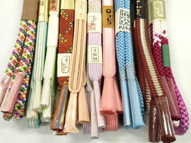 平和屋着物●和装小物　帯締め10本セット　高麗組　畝打組　丸組　さが美扱い　逸品　未使用　CABF7516ju