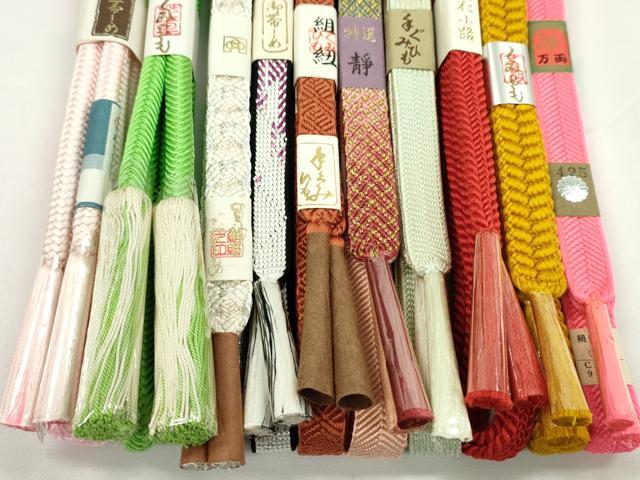 平和屋着物●和装小物　帯締め10本セット　高麗組　笹浪組　唐組　礼装用　金銀糸　逸品　未使用　CABF7524ju