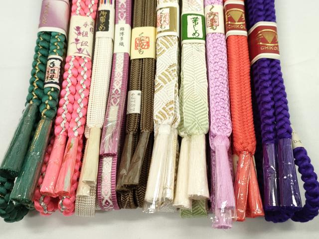 平和屋着物●和装小物　帯締め10本セット　唐組　丸組　錦博多織　礼装用　金銀糸　逸品　未使用　CABF7533ju
