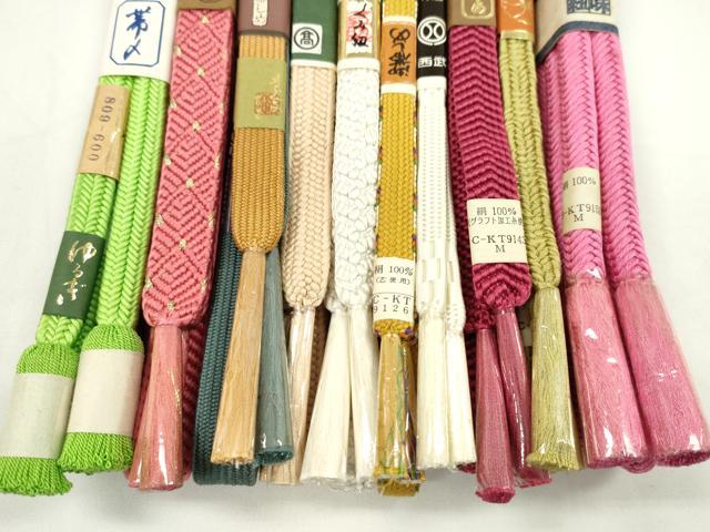 平和屋着物●和装小物　帯締め10本セット　高麗組　冠組　高島屋扱い　西武百貨店扱い　逸品　未使用　CABF7537ju