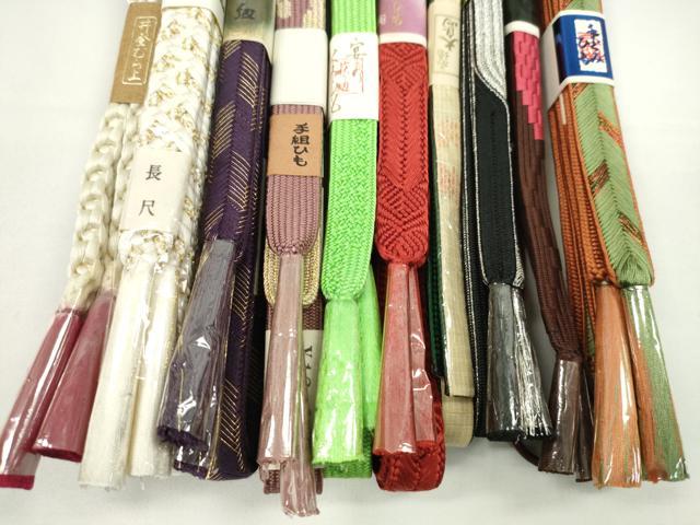 平和屋着物●和装小物　帯締め10本セット　高麗組　本場大島紬　大和組　礼装用　西陣　長尺あり　金銀糸　逸品　未使用　CABF7560ju