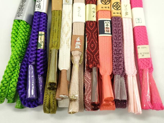 平和屋着物●和装小物　帯締め10本セット　高麗組　唐組　丸組　礼装用　松坂屋扱い　金糸　逸品　未使用　CABF7566ju