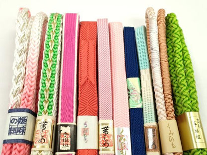 平和屋着物●和装小物　帯締め10本セット　高麗組　鴨川組　礼装用　金糸　逸品　未使用　CABF7575ju