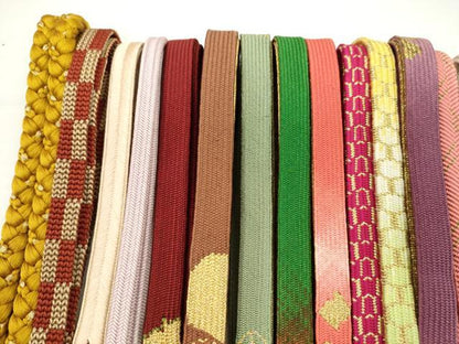 平和屋着物●和装小物　帯締め20本セット　高麗組　冠組　亀甲組　笹浪組　鴨川組　大和組　金銀糸　未使用あり　逸品　CABF7600ju