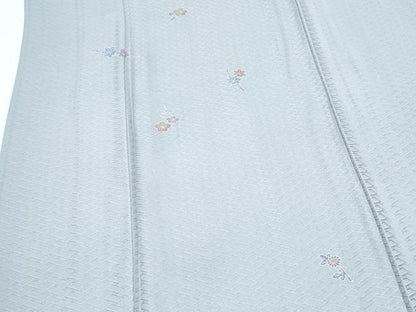 平和屋着物▽訪問着　単衣　枝花文　反端付き　正絹　逸品　CABF7645th