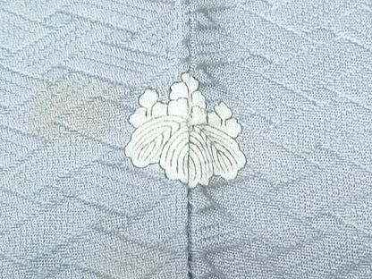 平和屋着物▽訪問着　単衣　枝花文　反端付き　正絹　逸品　CABF7645th