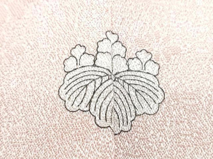 平和屋着物▽上質な色無地　単衣　舞花地紋　虹色　高島屋扱い　正絹　逸品　CABF7665th