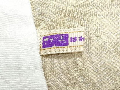 平和屋着物▽ぜんまい紬　単衣　霞文　さが美扱い　正絹　逸品　CABF7681th