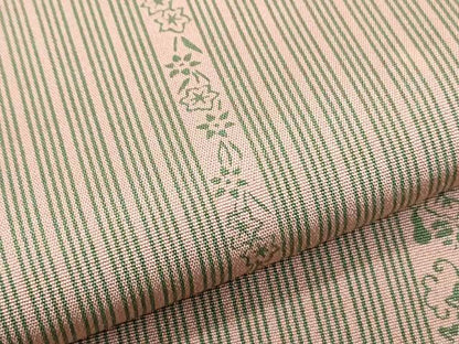 平和屋着物▽上質な小紋　単衣　草花間道　正絹　逸品　CABF7682th