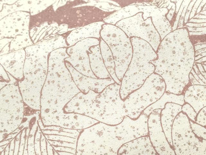 平和屋着物▽上質な小紋　単衣　薔薇　正絹　逸品　CABF7684th