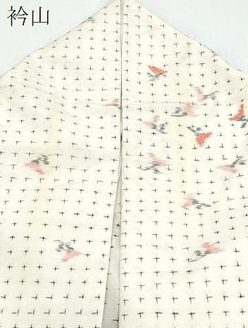 平和屋着物▽上質な紬　単衣　舞花文　正絹　逸品　CABF7686th