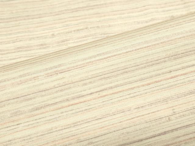 平和屋着物▽上質な紬　単衣　横段文　正絹　逸品　CABF7692th