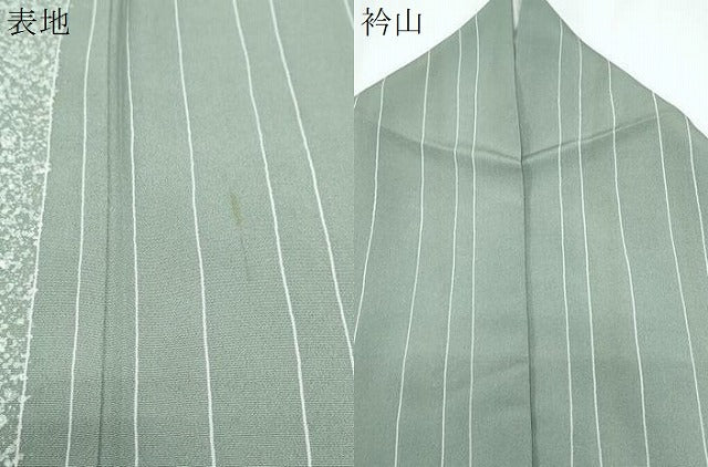平和屋着物▽上質な小紋　単衣　間道　正絹　逸品　CABF7701th