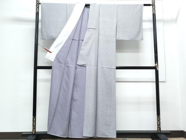 平和屋着物▽江戸小紋　単衣　花尽し　正絹　逸品　CABF7705th