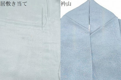 平和屋着物▽上質な小紋　単衣　霞文　鬼しぼ縮緬　正絹　逸品　CABF7721th