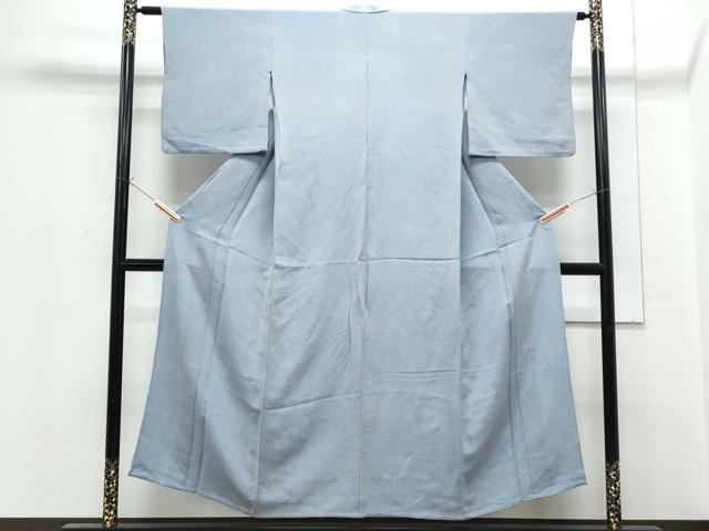 平和屋着物▽上質な小紋　単衣　霞文　鬼しぼ縮緬　正絹　逸品　CABF7721th