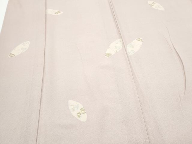 平和屋着物▽上質な小紋　単衣　貝合わせ松葉文　正絹　逸品　CABF7726th