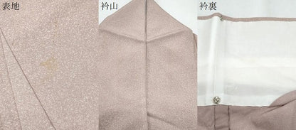 平和屋着物▽上質な小紋　単衣　霞文　正絹　逸品　CABF7734th