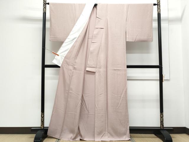 平和屋着物▽上質な小紋　単衣　霞文　正絹　逸品　CABF7734th