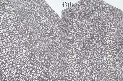平和屋着物▽上質な小紋　単衣　草花間道　正絹　逸品　CABF7736th