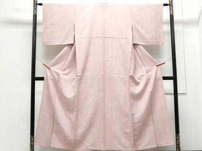 平和屋着物▽上質な小紋　単衣　吉祥地紋　暈し染め　正絹　逸品　CABF7737th