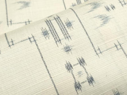 平和屋着物▽上質な紬　単衣　吉祥文　正絹　逸品　CABF7738th