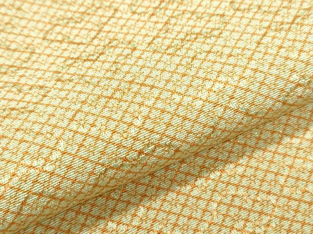 平和屋着物▽江戸小紋　単衣　菱花文　正絹　逸品　CABF7745th