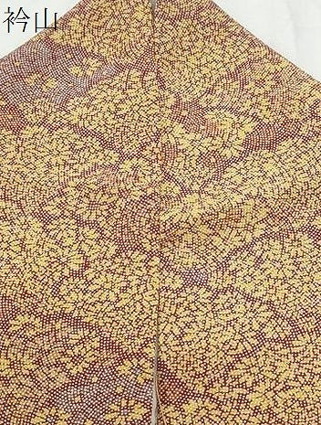 平和屋着物▽上質な小紋　単衣　青海波花文　正絹　逸品　CABF7746th