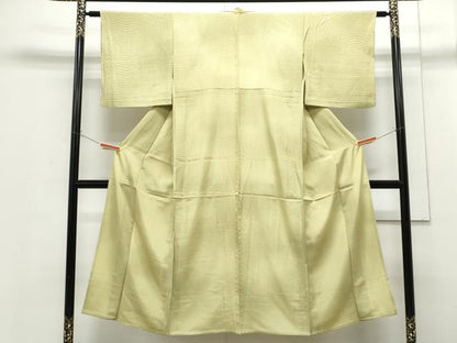 平和屋着物▽上質な小紋　単衣　霞文　暈し染め　正絹　逸品　CABF7748th