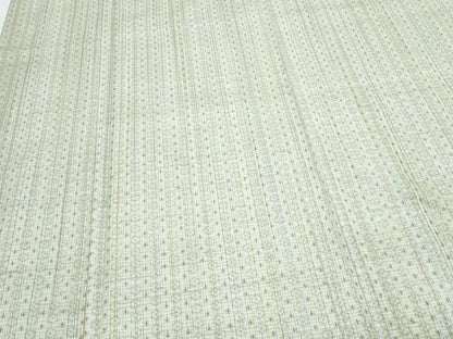 平和屋着物▽上質な紬　単衣　吉祥間道　正絹　逸品　CABF7753th