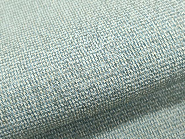 平和屋着物▽上質なお召　単衣　霞文　正絹　逸品　CABF7760th