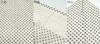 平和屋着物▽上質な小紋　単衣　吉祥文　正絹　逸品　CABF7763th