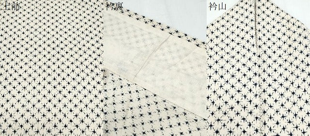 平和屋着物▽上質な小紋　単衣　吉祥文　正絹　逸品　CABF7763th