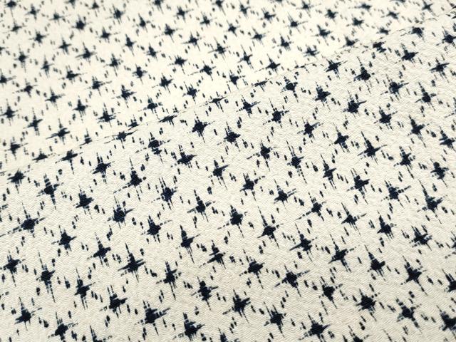 平和屋着物▽上質な小紋　単衣　吉祥文　正絹　逸品　CABF7763th